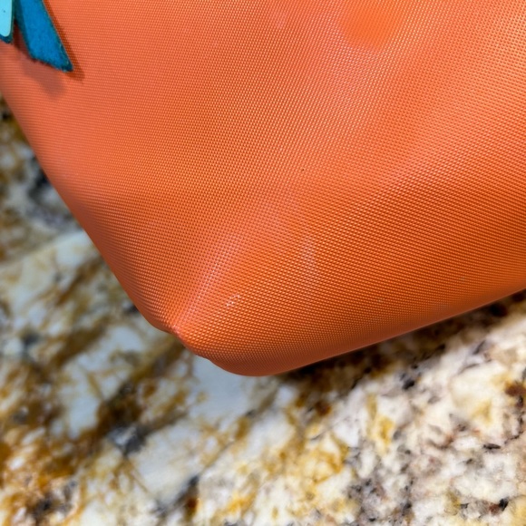 Jon Hart large/ grande makeup zipper pull bag with Crown details. - Picture 7 of 15